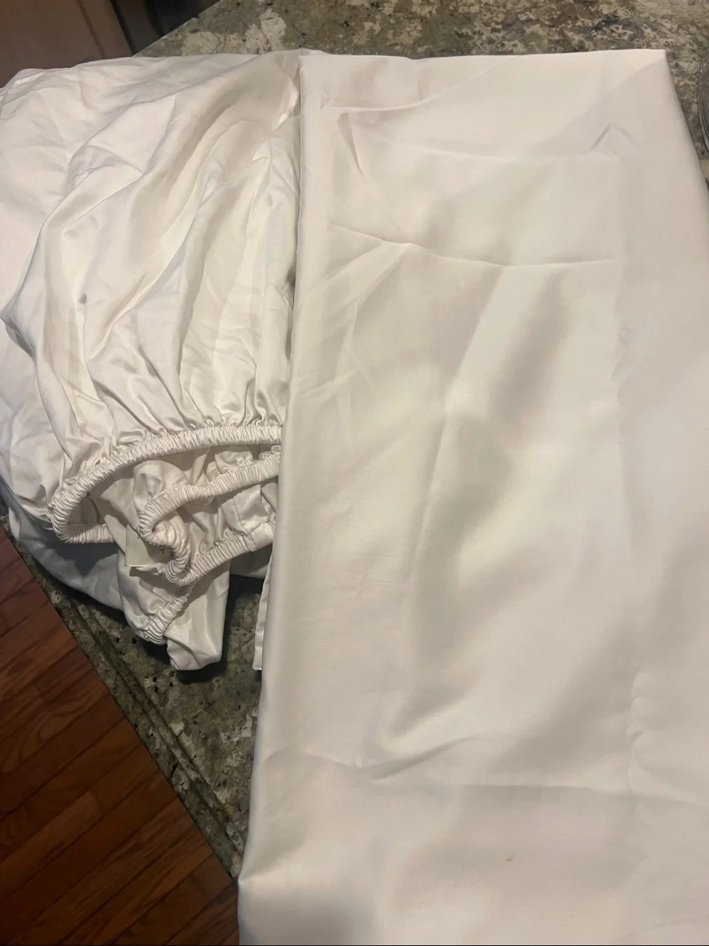 White full-size bed top and fitted sheets 100% Pima Cotton Sonoma Life + Style
